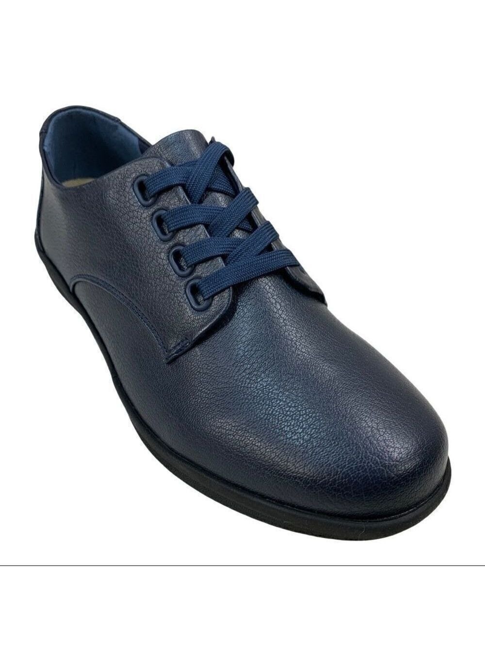 🔵NWT Comfortview Celinda Faux Leather Navy Blue Oxford Flat Loafers 7 W